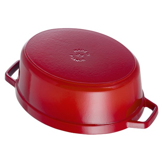 Ovale Cocotte kookpot, gietijzer, 37cm/8L, Cherry - Staub