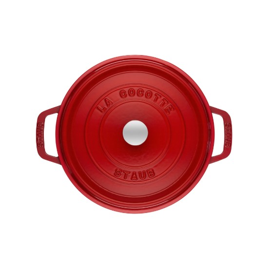 Cocotte cooking pot, cast iron, 22 cm/2.6L, Cherry  - Staub