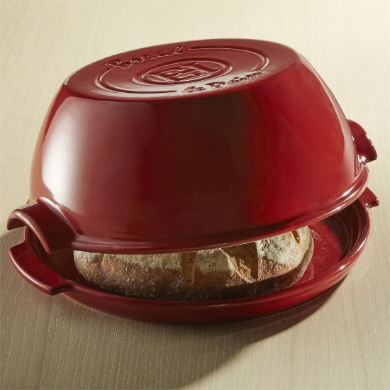 Loaf baking dish, ceramic, 30 cm, Burgundy - Emile Henry