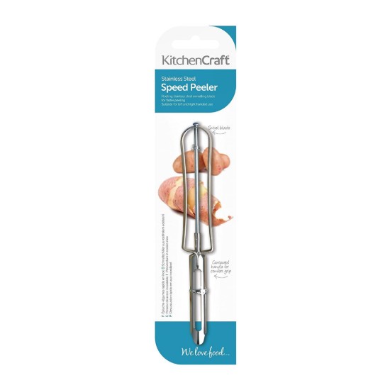 Utensil for peeling fruits/vegetables with swiveled blade - by Kitchen Craft