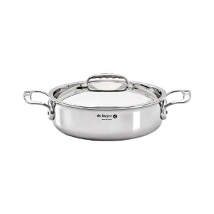 Sauteerpan met 2 handgrepen, 24 cm / 3 l, RVS, 'Affinity' - de Buyer