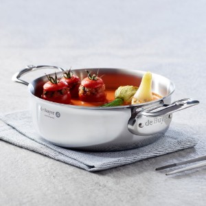 Sauteerpan met 2 handgrepen, 24 cm / 3 l, RVS, 'Affinity' - de Buyer