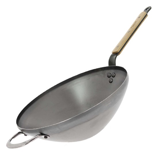 Panela wok "Mineral B Bois", 32 cm - marca "de Buyer"