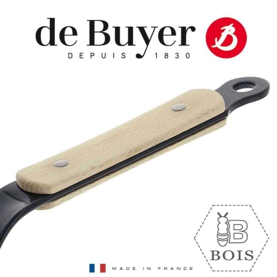 Panela wok "Mineral B Bois", 32 cm - marca "de Buyer"