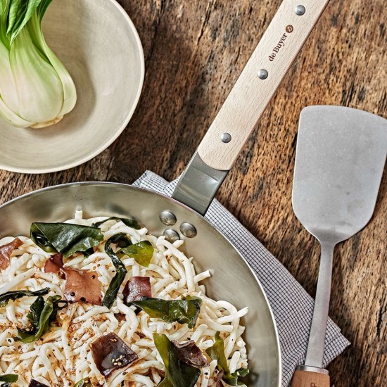 Panela wok "Mineral B Bois", 32 cm - marca "de Buyer"