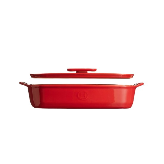 Lid for tray 9652, ceramic, 35 x 22 cm, Burgundy - Emile Henry