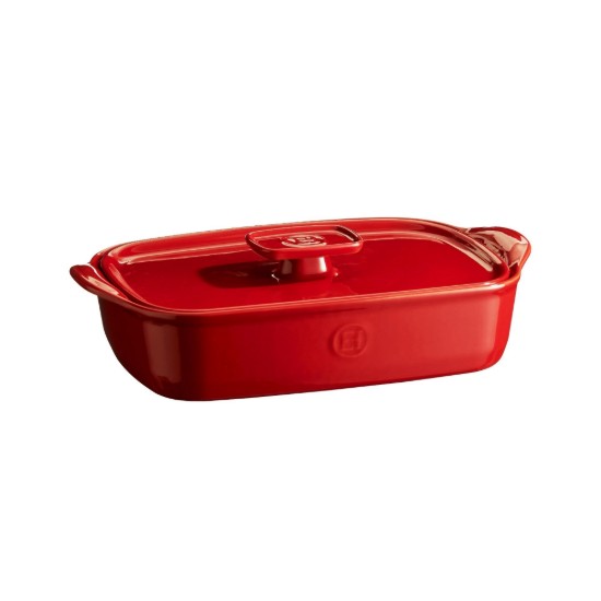 Lid for tray 9652, ceramic, 35 x 22 cm, Burgundy - Emile Henry