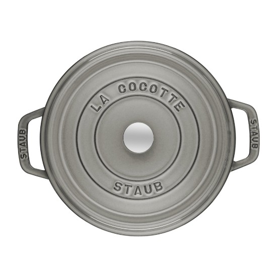 Cocotte kookpot, gietijzer, 28cm/6,7L, Graphite Grey - Staub