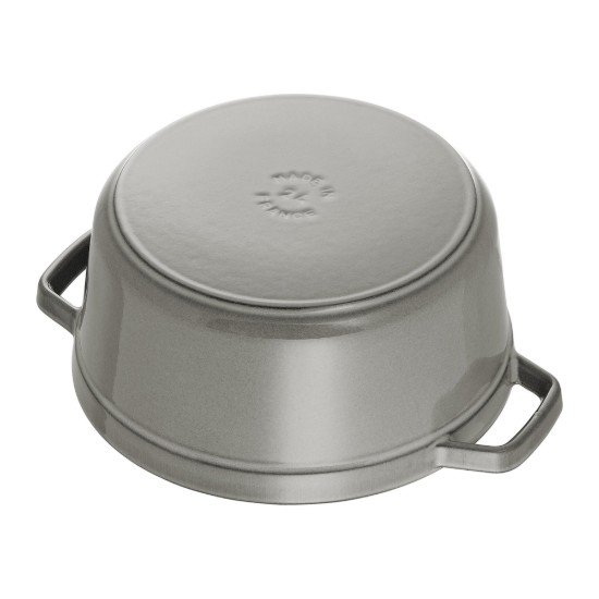 Cocotte kookpot, gietijzer, 28cm/6,7L, Graphite Grey - Staub