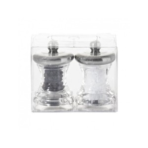 Set van 2 peper- en zoutmolens, Volte, 7 cm - Marlux