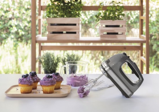 Sbattitore elettrico, 9 velocità, 85 W, colore "Contour Silver" - KitchenAid