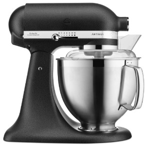 Robot da cucina con testa inclinabile, 4,8 l, modello 185, Artisan, Cast Iron Black - KitchenAid
