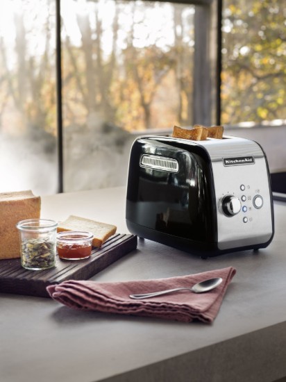 2-slot toaster, 1100W, "Onyx Black" color - KitchenAid brand