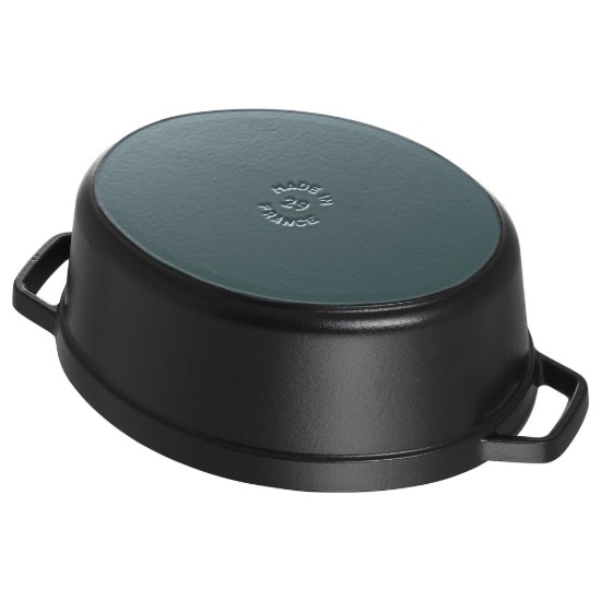 Ovale Cocotte kookpot, gietijzer, 37cm/8L, Black - Staub