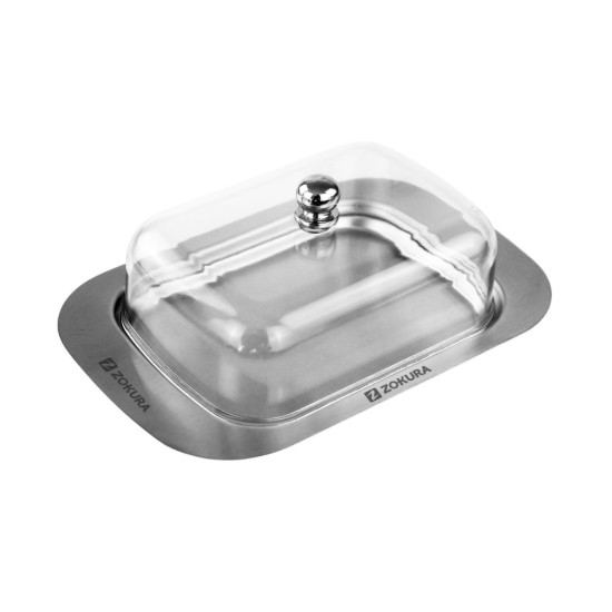 Portaburro, acciaio inossidabile, con coperchio in PVC - Zokura