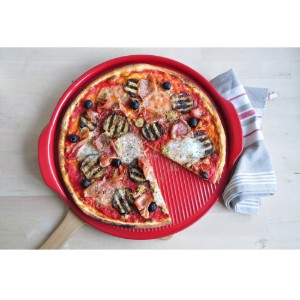 Pizzaplaat, keramiek, 40cm, Burgundy - Emile Henry