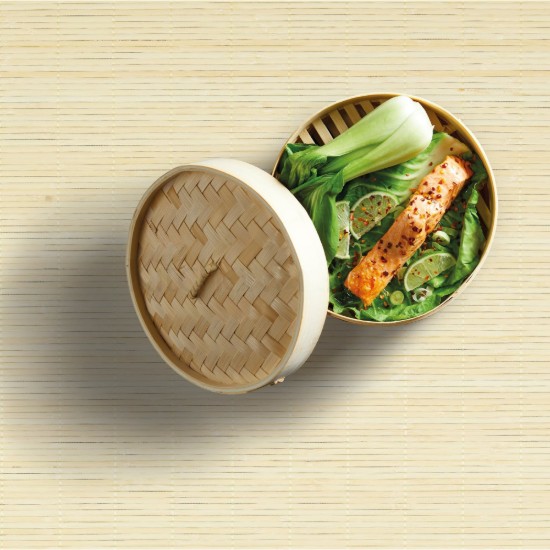 Set voor stoomkoken, bamboe, 20 cm - Kitchen Craft