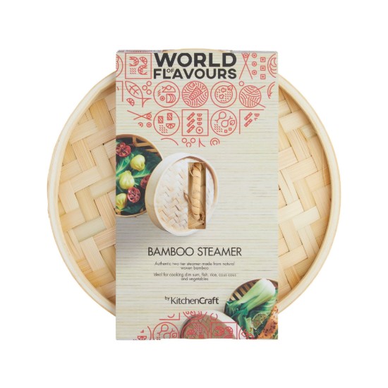 Stoomkookset, bamboe, 25 cm - merk Kitchen Craft