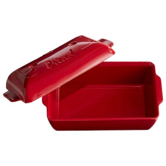 Teglia per pane, ceramica, 28x15x12 cm/1,8 L, Burgundy - Emile Henry