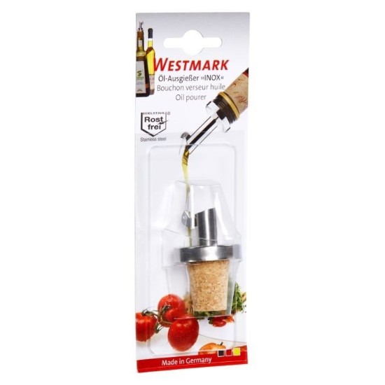 Free flow bottle pourer spout, with flap - Westmark