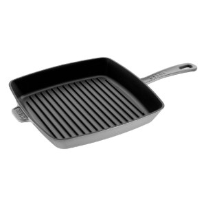 Bistecchiera quadrata, ghisa, 30 cm, Graphite Grey - Staub