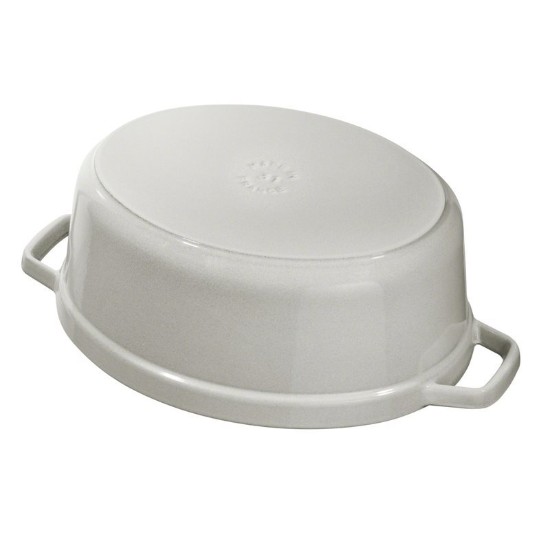 Pentola Cocotte ovale, ghisa, 27 cm/3,2 l, White Truffle - Staub
