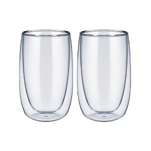 Set di 2 bicchieri a doppia parete per latte macchiato, 400 ml - Westmark