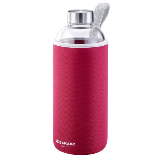 Waterfles "Viva" met textielcoating, 1 L, Rood - Westmark