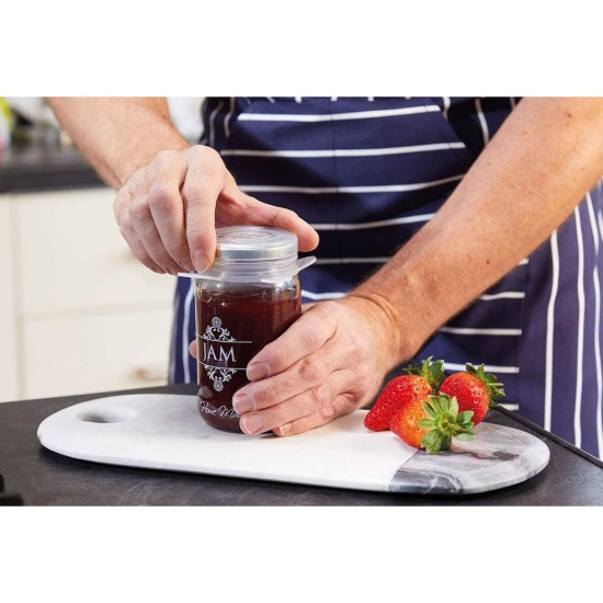 Set van 6 flexibele siliconen deksels - van Kitchen Craft