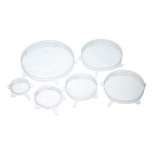Set di 6 coperchi flessibili in silicone - di Kitchen Craft