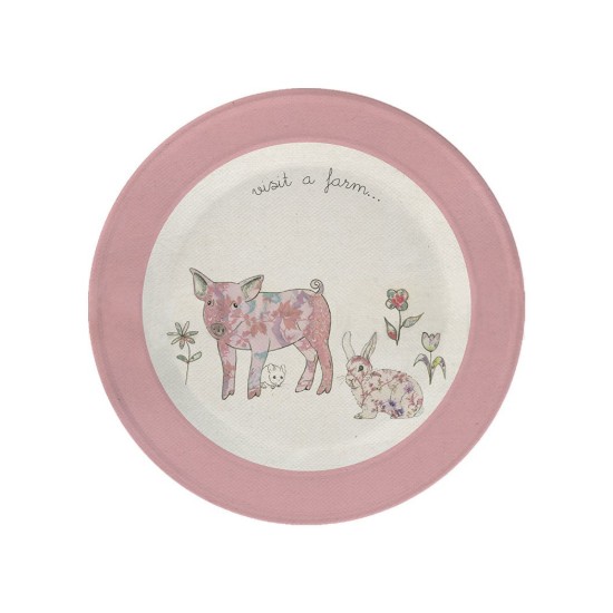 5-delige serveerset "Visit a farm Pig" voor kinderen - van Kitchen Craft
