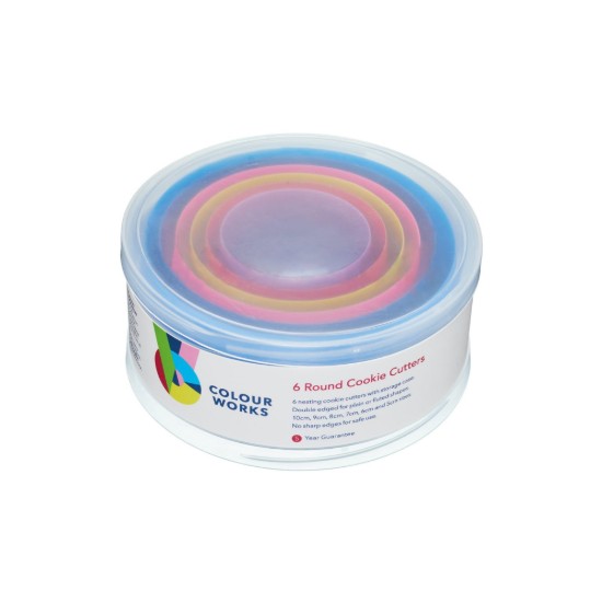 Set of 6 moulds for cakes, round shape - Kitchen Craft