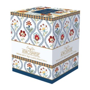 Tazza da 350 ml "Paisley Abbondanza" con coperchio e infusore, porcellana - Easy Life
