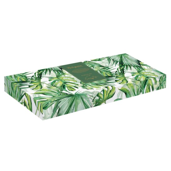 "Tropical Leaves Green" posliinilautanen, 47 x 19 cm - Easy Life 