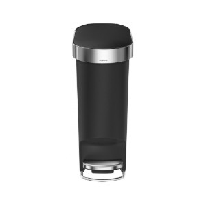 Pattumiera a pedale, 40 L, plastica, "Slim", Nero - simplehuman