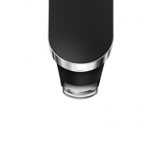 Pattumiera a pedale, 40 L, plastica, "Slim", Nero - simplehuman