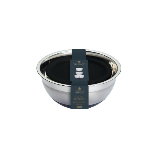 4-piece bowl set, stainless steel - by Kitchen Craft