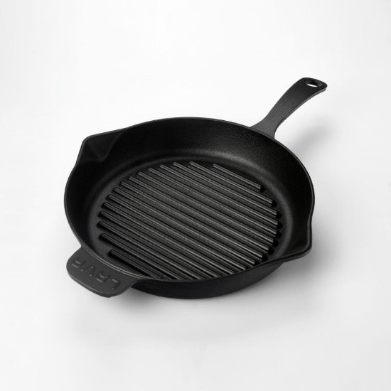 Grillpan, gietijzer, 28 cm - merk LAVA