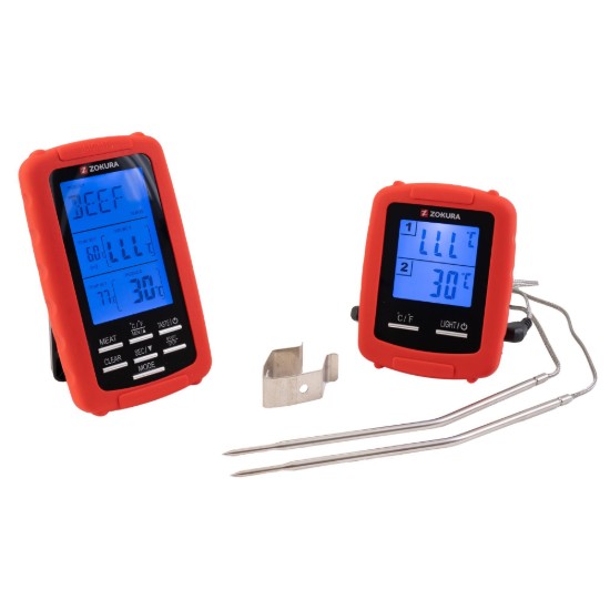 Termometro per carne wireless, con 2 sonde - Zokura