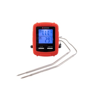 Draadloze vleesthermometer, met 2 sondes - Zokura