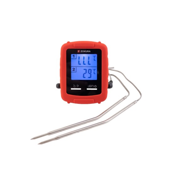 Termometro per carne wireless, con 2 sonde - Zokura