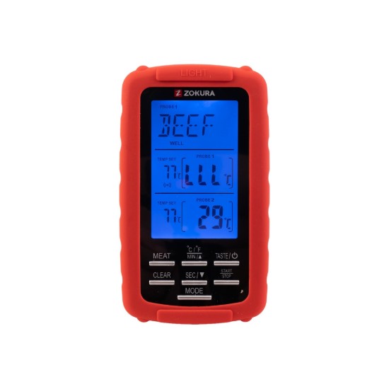 Termometro per carne wireless, con 2 sonde - Zokura