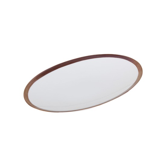 Piatto ovale Copper Line 30 x 20 cm - Porland  