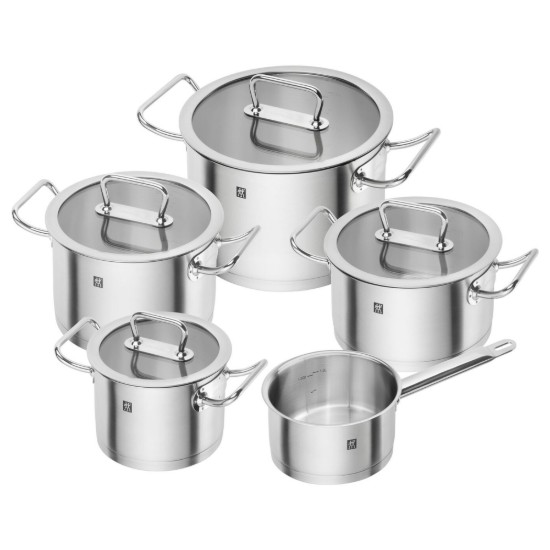 Pannenset, 9 delig, RVS, <<ZWILLING Pro>> - Zwilling