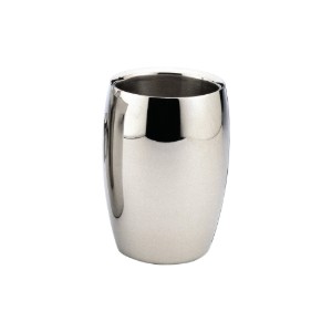Secchiello per ghiaccio "Economy" per bottiglie di vino, acciaio inox - marchio Grunwerg