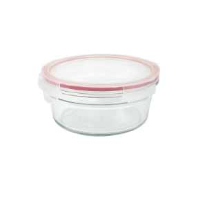 Voedselbewaarbak, rond, 850 ml, gemaakt van glas - Glasslock