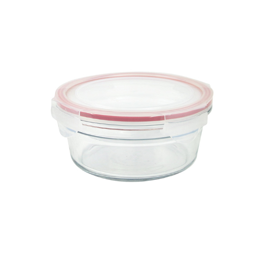 Voedselbewaarbak, rond, 850 ml, gemaakt van glas - Glasslock