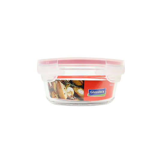 Caserola rotunda 450 ml, sticla - Glasslock