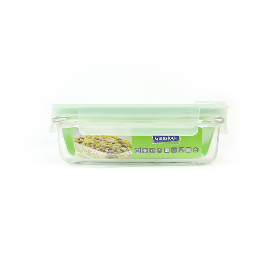 Food storage container, "Air Type" range, 400 ml, made from glass - Glasslock