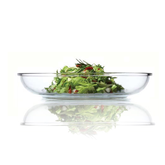 Round food storage container, "Air Type" range, 800 ml, made from glass - Glasslock